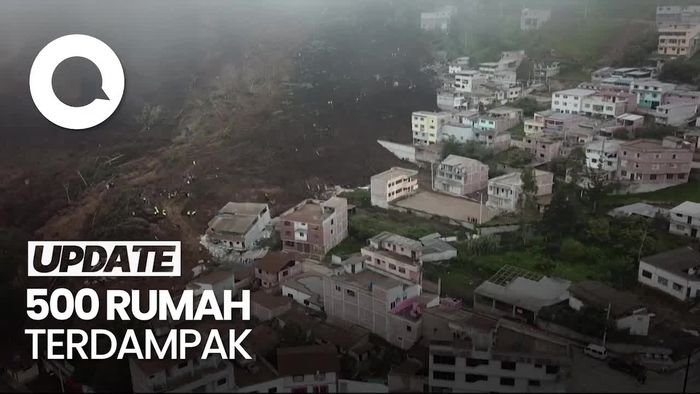 16 Korban Tewas Akibat Tanah Longsor di Ekuador, 7 Orang Masih Hilang
