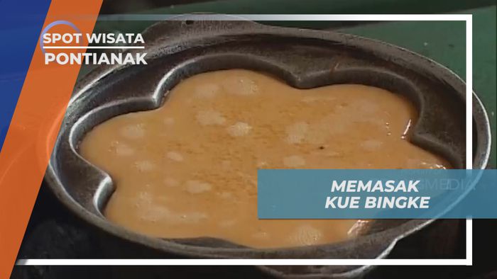 Memasak Kue Bingke, Makanan Unik Dengan Bentuk Segi Enam, Pontianak