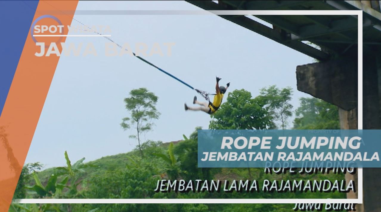 Uji Adrenalin Rope Jumping di Jembatan Rajamandala Jawa Barat