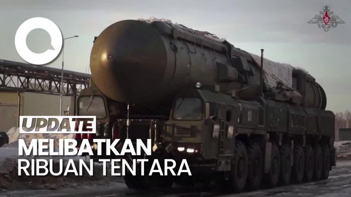 Rusia Mulai Latihan Rudal Balistik Antarbenua, Begini Penampakannya