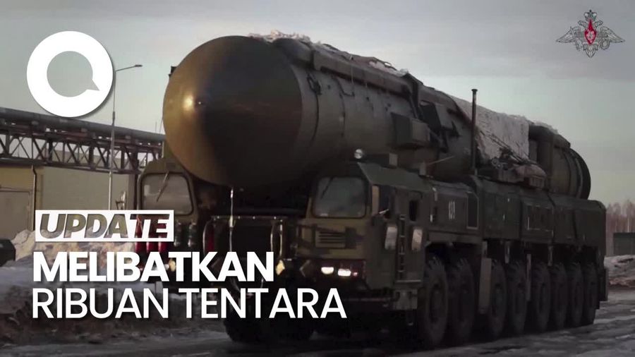 Rusia Mulai Latihan Rudal Balistik Antarbenua, Begini Penampakannya