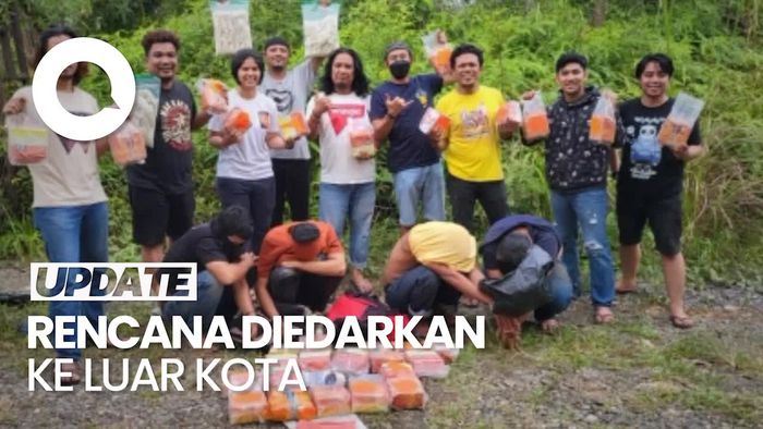 Polisi Ringkus 4 Kurir Bawa 30 Kg Sabu-7 Kg Pil Ekstasi di Jambi