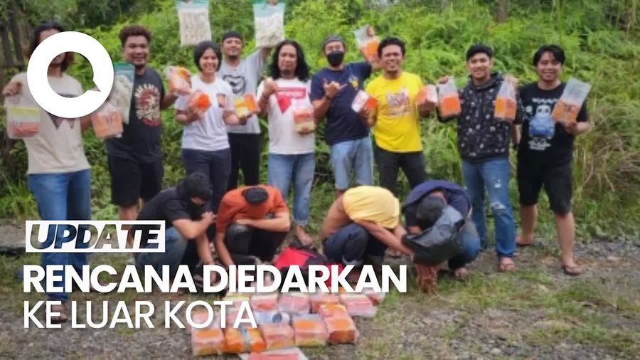 Polisi Ringkus 4 Kurir Bawa 30 Kg Sabu-7 Kg Pil Ekstasi di Jambi