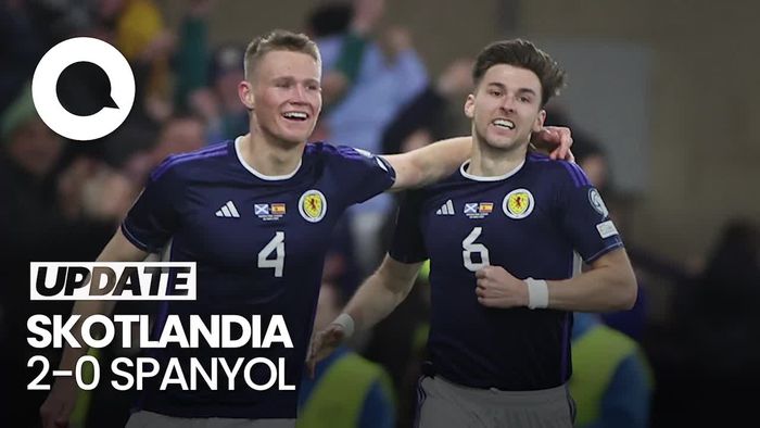 Brace Scott McTominay Tundukkan Spanyol
