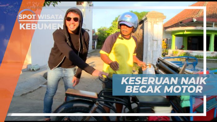 Keseruan Naik Becak Motor Modifikasi di Kebumen