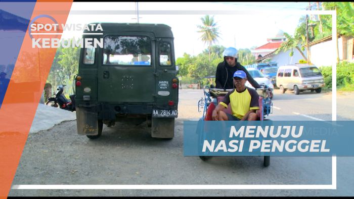 Naik Becak Motor Menuju Tempat Penjual Nasi Penggel Kebumen