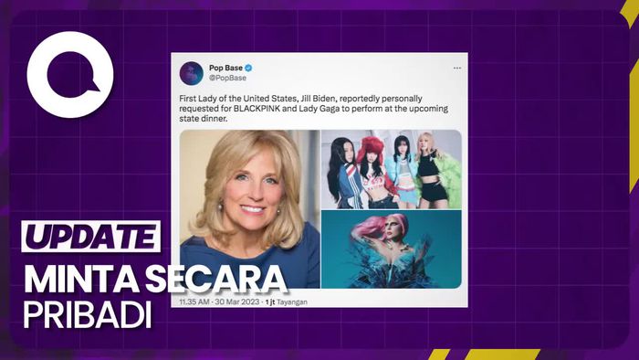 Ibu Negara AS yang Minta BLACKPINK-Lady Gaga Tampil