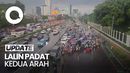 Ada Demo Mahasiswa di Depan DPR, Lalin Jalan Gatot Subroto Macet