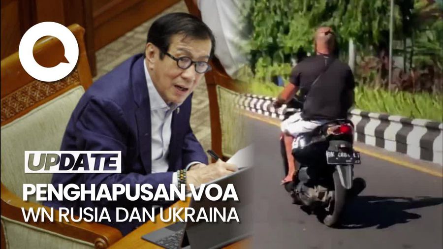 Menteri Yasonna Kaji Wacana Penghapusan VoA untuk WN Rusia dan Ukraina