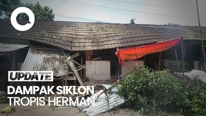 10 Kios Pasar Giwangan Yogya Rusak Diterjang Badai Tropis Herman