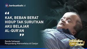 Ibunya Hanya Penjual Tempe, Anak Hidrosefalus Ini Semangat Belajar Alquran
