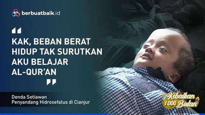Ibunya Hanya Penjual Tempe, Anak Hidrosefalus Ini Semangat Belajar Alquran
