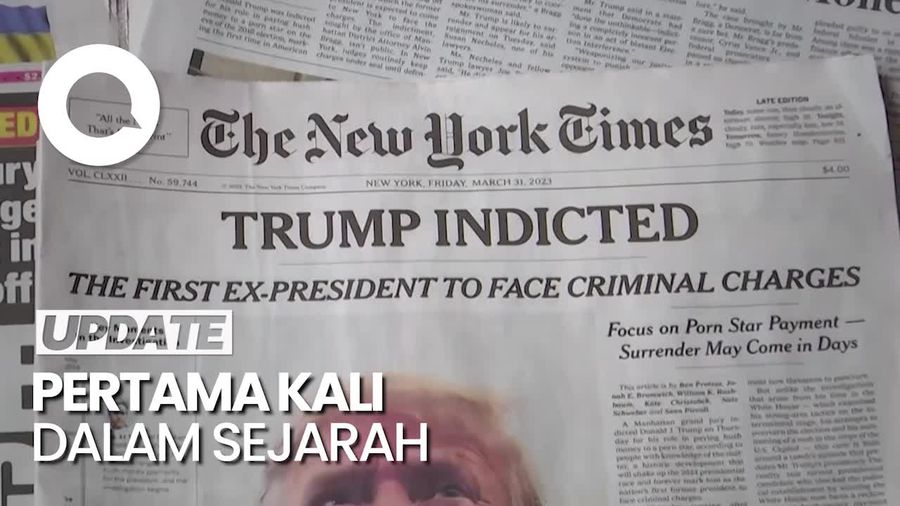 Trump Didakwa Kasus Suap Bintang Porno Stormy Daniels