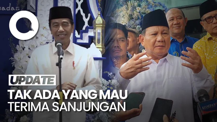 Saling Sanjung Jokowi-Prabowo soal Kenaikan Survei Elektabilitas