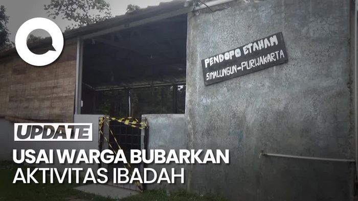 Momen Tempat Ibadah Jemaat Kristen Tak Berizin Disegel Pemkab Purwakarta