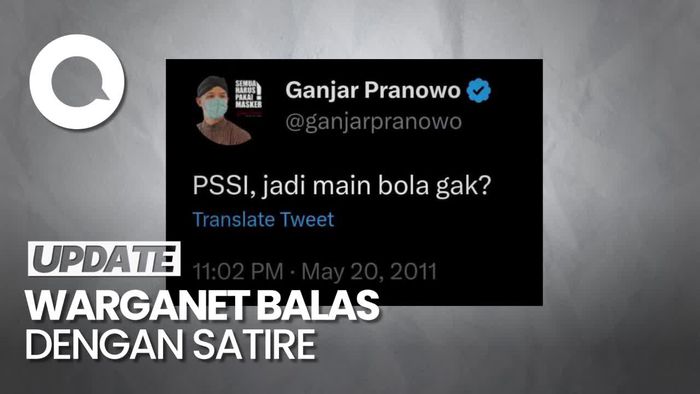 Postingan Ganjar Tahun 2011 soal PSSI Ramai Lagi di Twitter