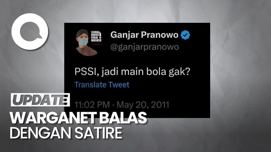Postingan Ganjar Tahun 2011 soal PSSI Ramai Lagi di Twitter