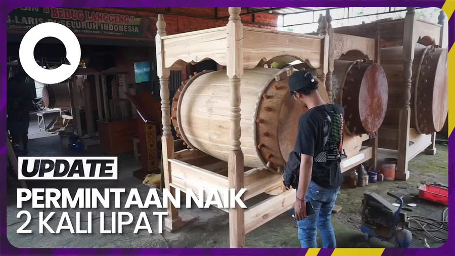 Omzet Produksi Beduk di Mojokerto Tembus Rp 400 Juta saat Ramadan