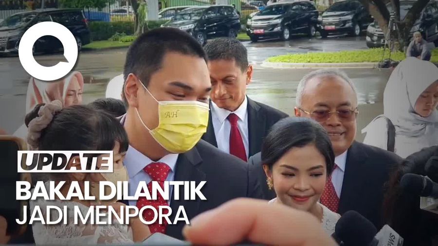 Jelang Pelantikan, Dito Ariotedjo Tiba di Istana Bersama Anak-Istri