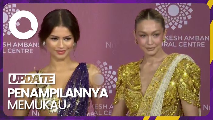 Gaya Zendaya hingga Gigi Hadid yang Tampil Glamor dengan Saree India