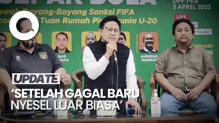 Cak Imin Kecewa Pildun U-20 Batal di RI, Desak Evaluasi Sepakbola Nasional