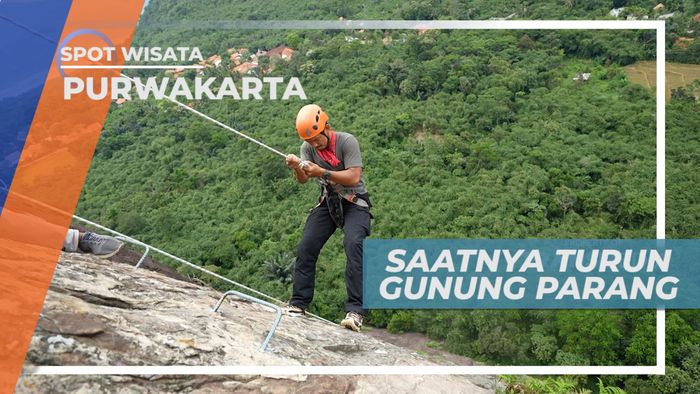 Rafling Menuruni Gunung Parang Purwakarta