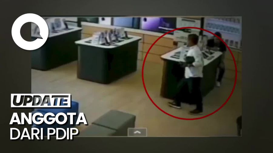 Rekaman CCTV Anggota DPRD Sumut Curi Jam Tangan Pekerja Toko