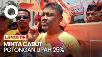 Ada Demo Buruh di Depan Gedung MPR, Sampaikan Penolakan UU Ciptaker