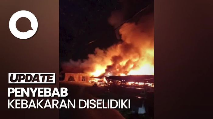 Kebakaran di Pasar Tatelu Minahasa Utara, 62 Kios Pedagang Hangus