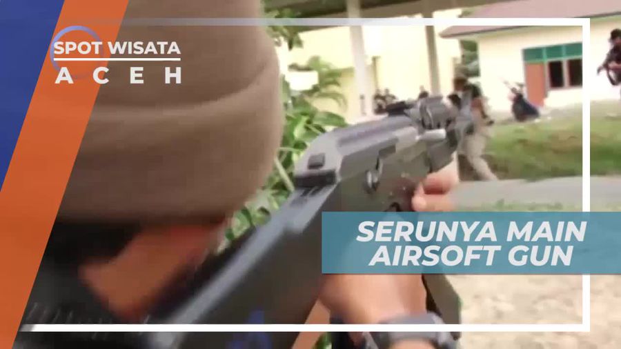 Adu Ketangkasan Bermain Airsoft Gun di Aceh