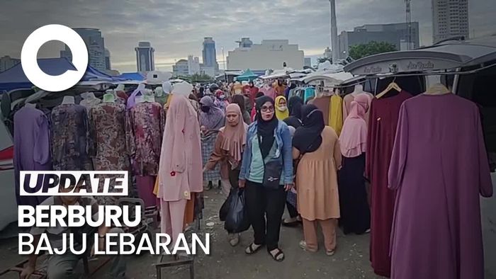 Geliat Kios Berjalan di Pasar Tasik Cideng Jelang Lebaran