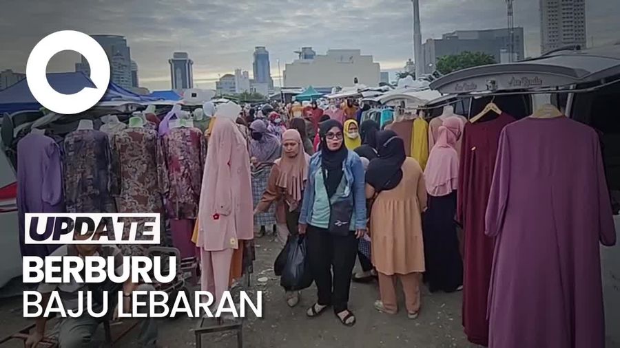 Geliat Kios Berjalan di Pasar Tasik Cideng Jelang Lebaran