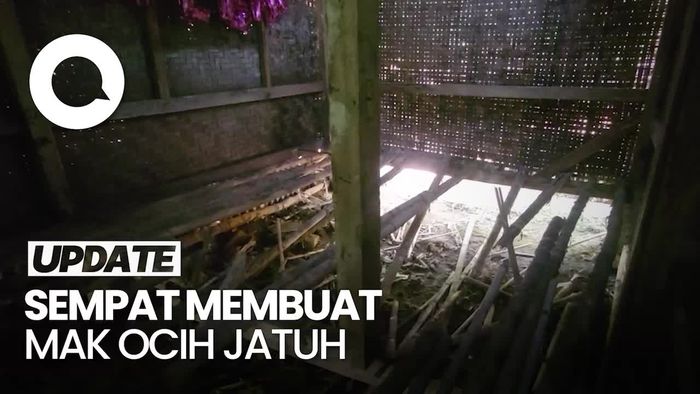 Ramadan Memilukan Mak Ocih, Gubuknya Miring dan Berlubang Besar