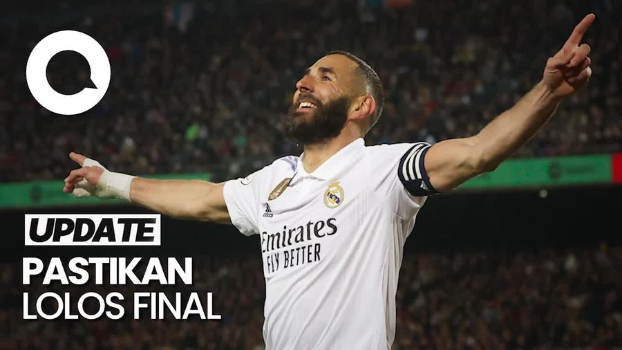 Real Madrid Gilas Barcelona 4-0 di Camp Nou, Benzema Hattrick