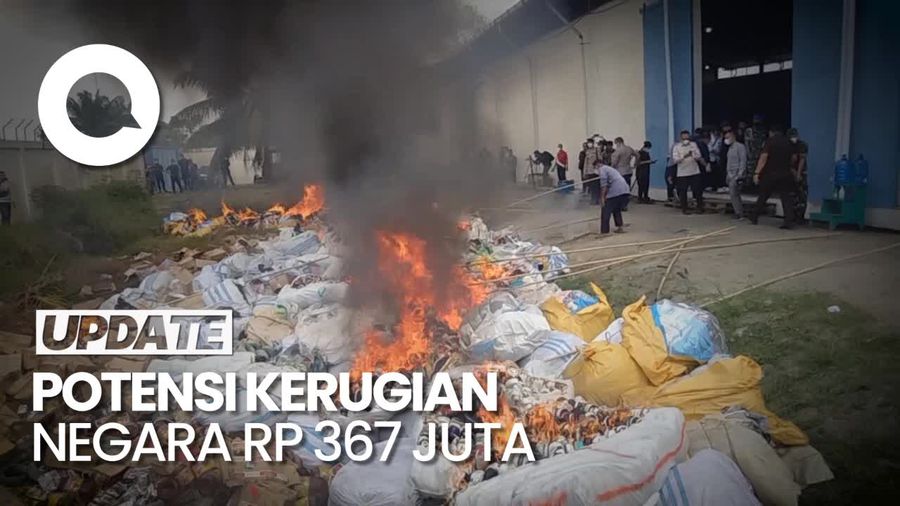 Bea Cukai Teluk Nibung Musnahkan Barang Bekas Impor Senilai Rp 4,6 M