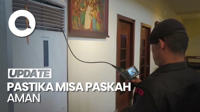 Brimob Polda DIY Kerahkan Robot untuk Sterilisasi Gereja Jelang Paskah