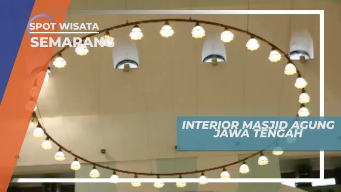 Melihat Interior Megah Masjid Agung Jawa Tengah Semarang