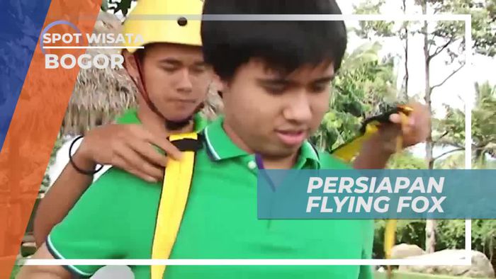 Persiapan Bermain Flying Fox di Kota Bogor