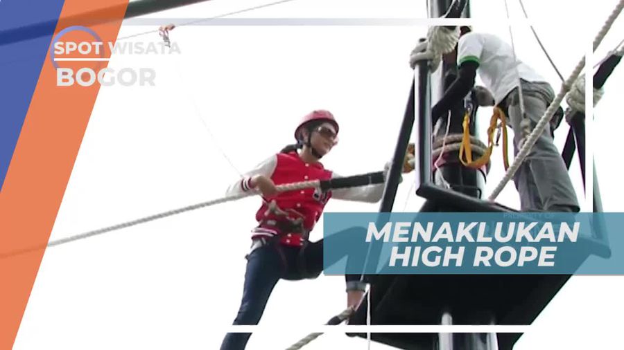 High Rope, Wahana Menantang di Kawasan Wisata Kota Bogor