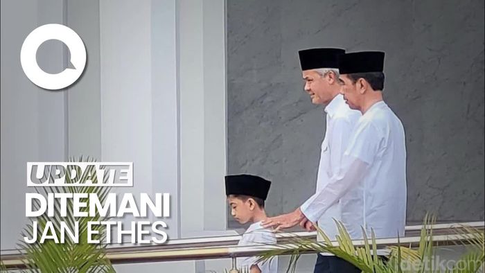 Momen Jokowi-Ganjar Salat Jumat di Masjid Sheikh Zayed