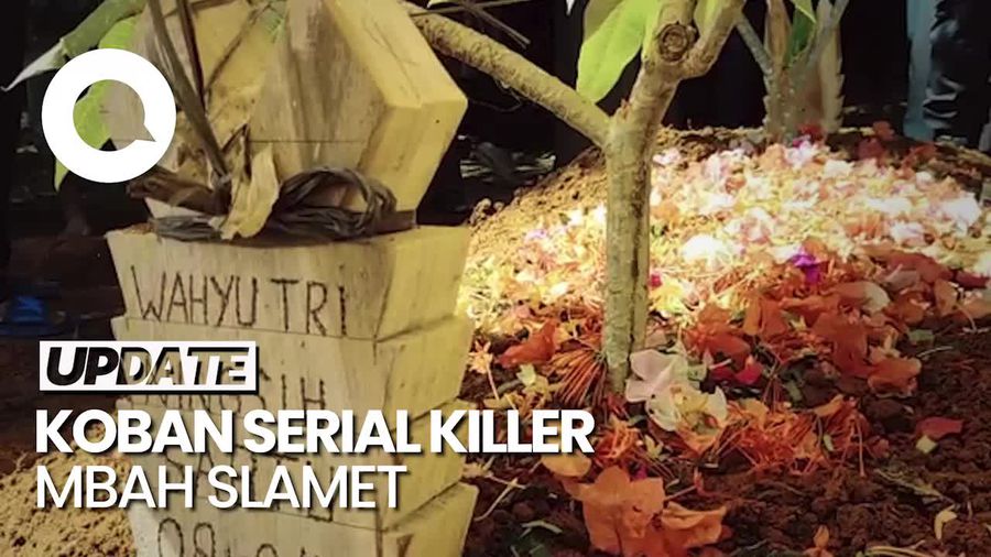 Momen Pemakaman Pasutri Asal Lampung Korban Pembunuhan Mbah Slamet