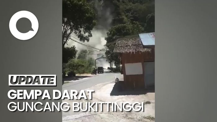 Penampakan Longsor di Ngarai Sianok Usai Bukittinggi Diguncang Gempa