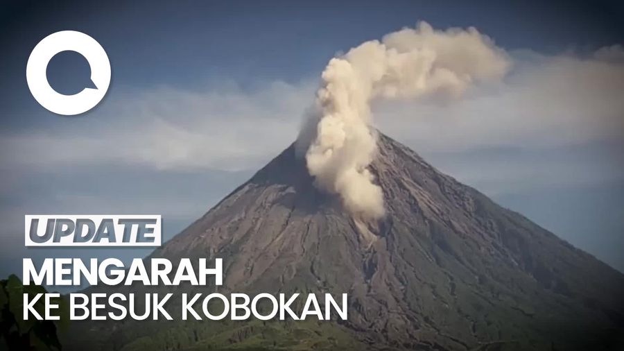 Semeru Muntahkan Awan Panas Guguran Sejauh 1,5 Km