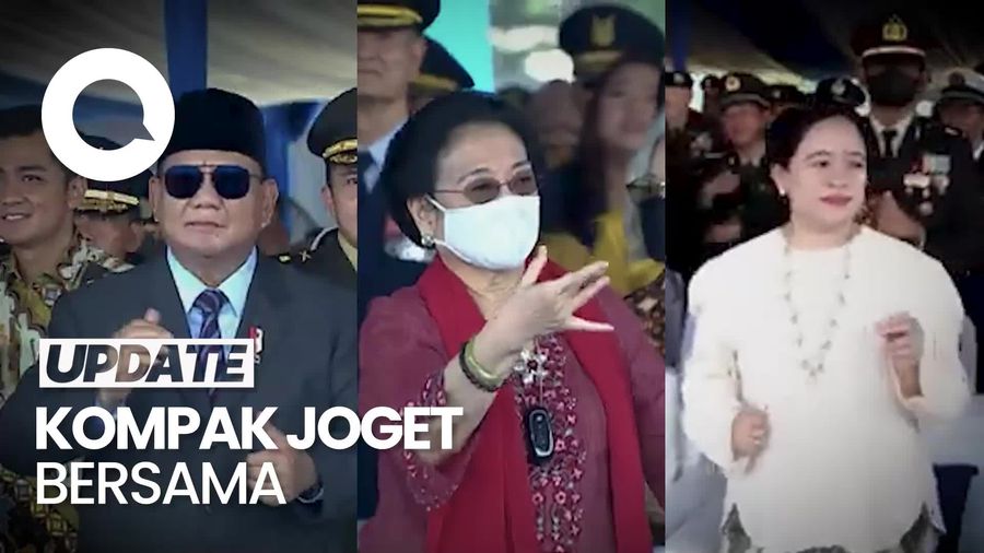 Saat Mega-Puan-Prabowo Asyik Joget di HUT TNI AU