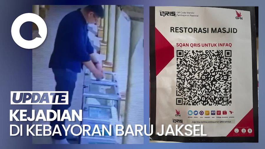 Bisa Banget! Pria Ini Ganti QRIS Kotak Amal Masjid ke Rekening Pribadi