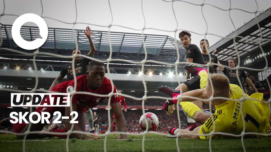 Duel Sengit Liverpool Vs Arsenal Berakhir Imbang