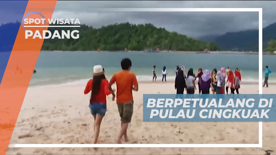 Seru-seruan Bersama Pengunjung di Pulau Cingkuak, Padang