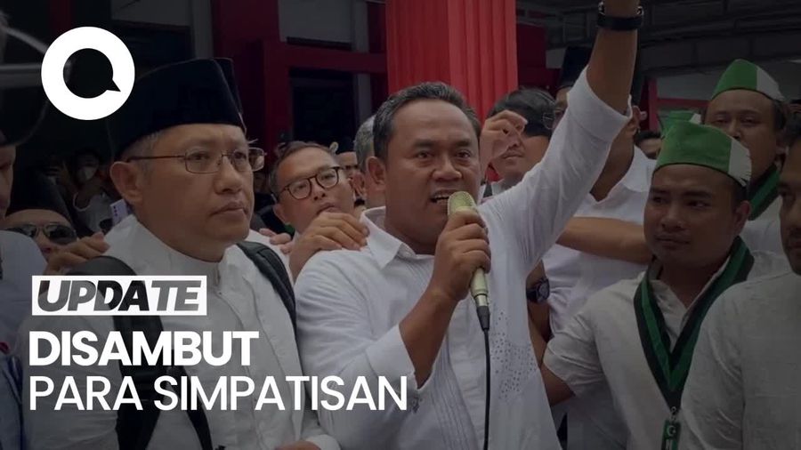 Momen Anas Urbaningrum Bebas dari Lapas Sukamiskin