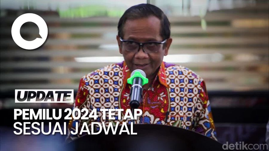 Mahfud soal PT DKI Batalkan Tunda Pemilu: Tetap pada Jadwal Semula