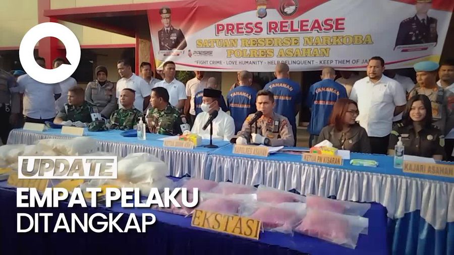 Polisi Gagalkan Penyelundupan 20 Kg Sabu-40 Ribu Ekstasi dari Malaysia